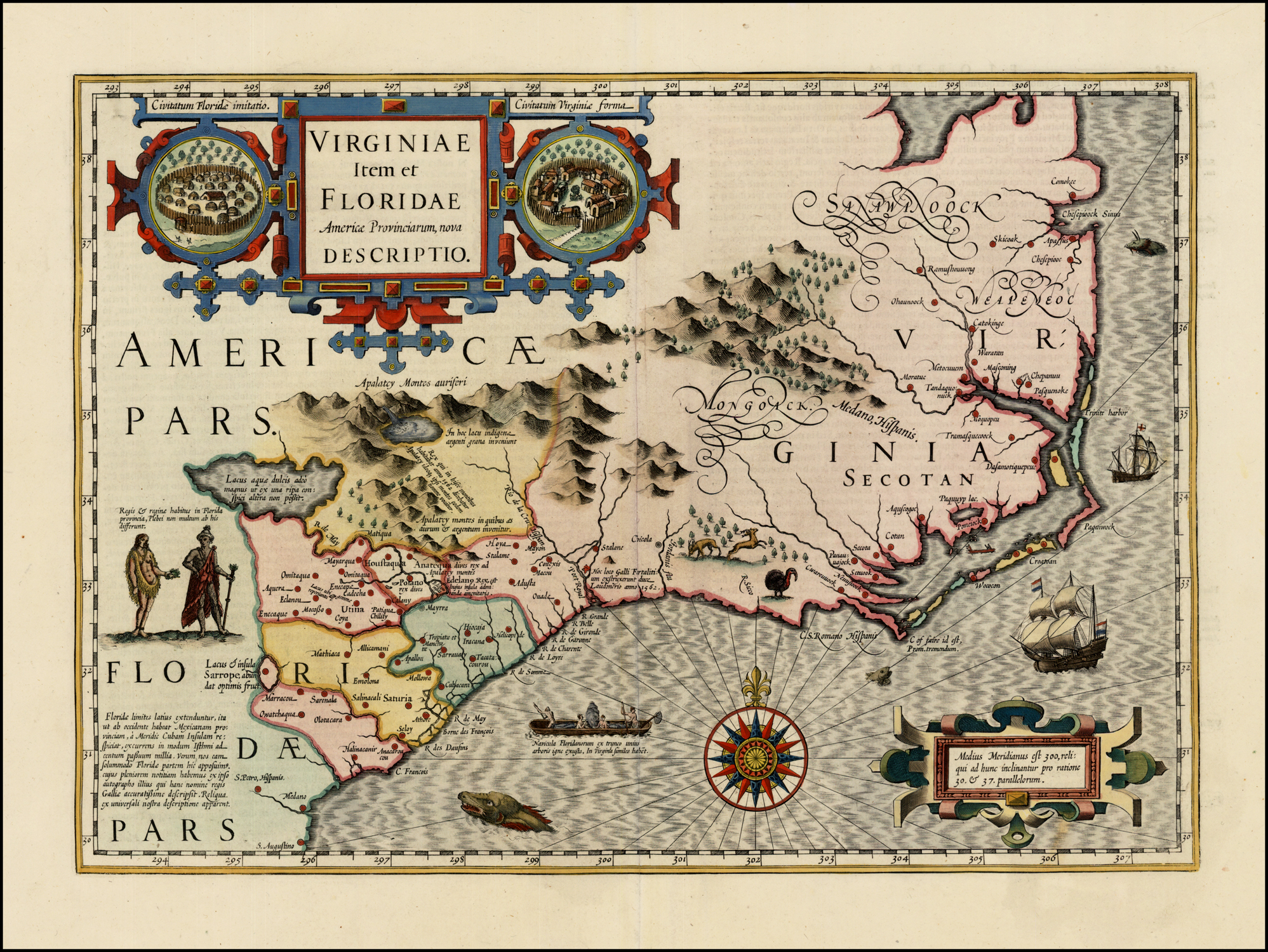 Carte Generale des Etats de Virginie, Maryland, Delaware